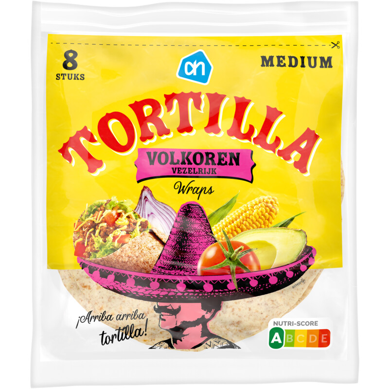AH Tortilla volkoren wraps medium