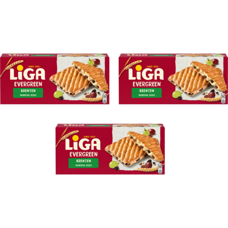 Liga Evergreen krenten 3-pack