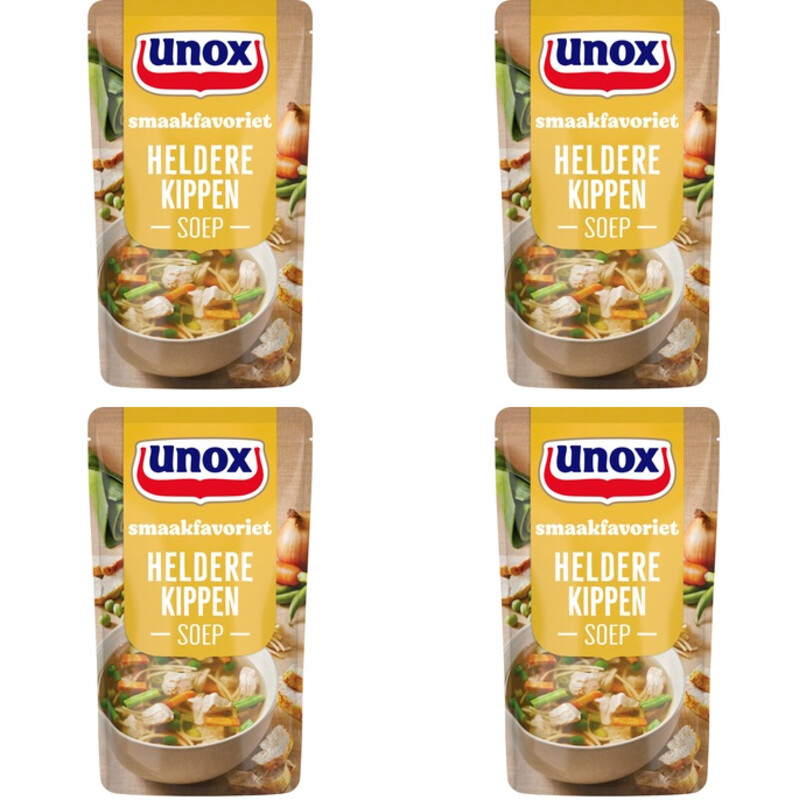 Unox Heldere Kippensoep 4-pack