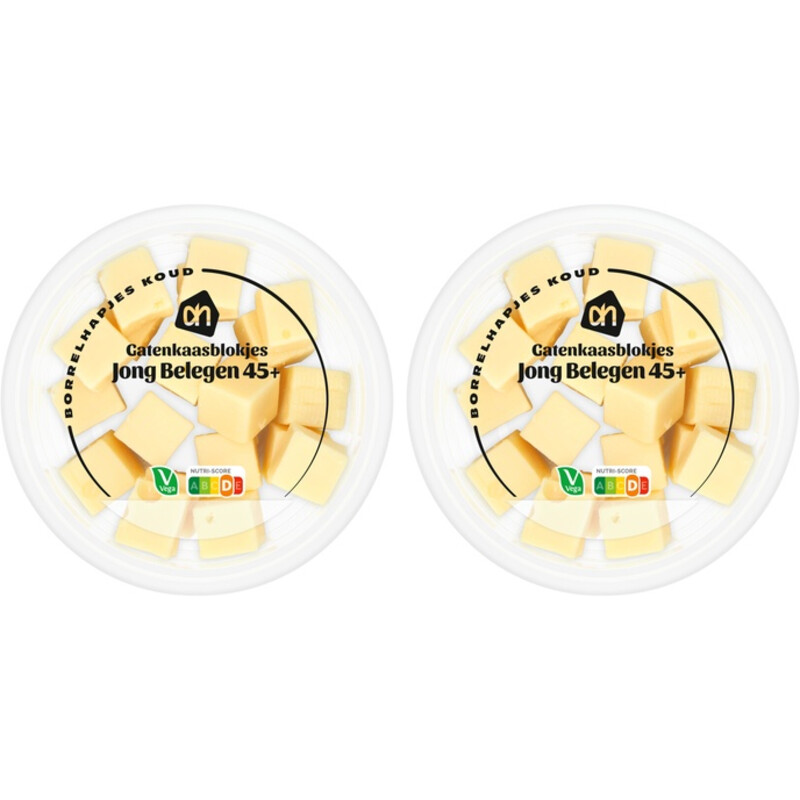 AH Gatenkaas blokjes 2-pack