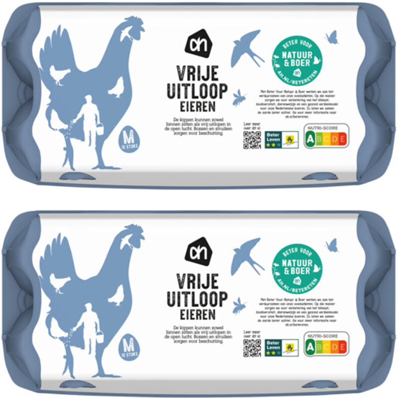 AH Vrije uitloop eieren M 2-pack