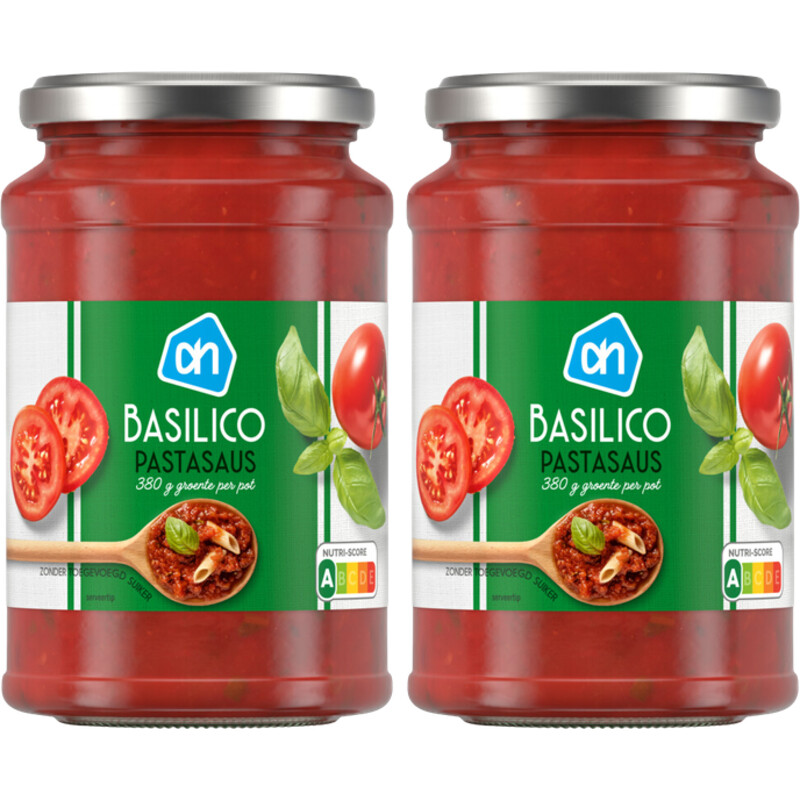 AH Pastasaus basillico 2-pack