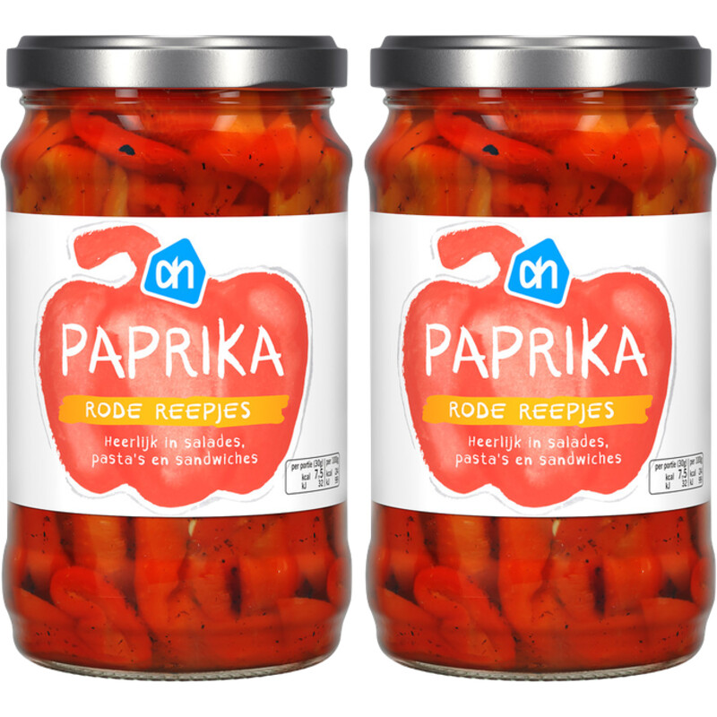 AH Paprika rode reepjes 2-pack