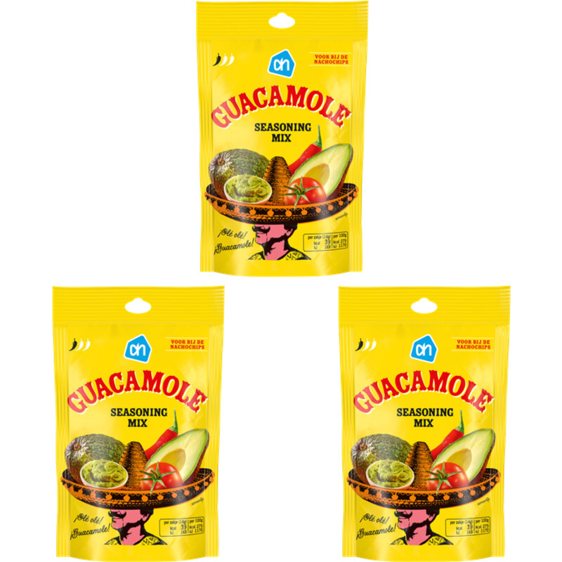 AH Guacamole seasoning mix 3-pack