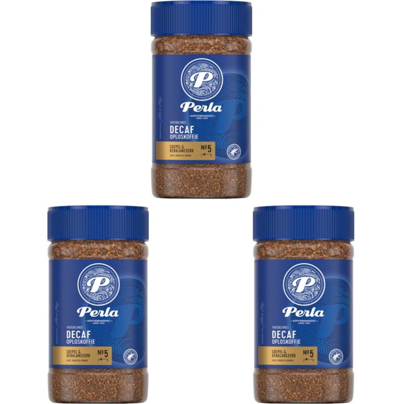 Perla Huisblends Decaf oploskoffie 3-pack