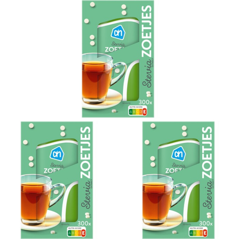 AH Stevia zoetjes 3-pack