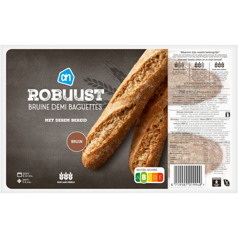 AH Robuust bruine demi baguettes