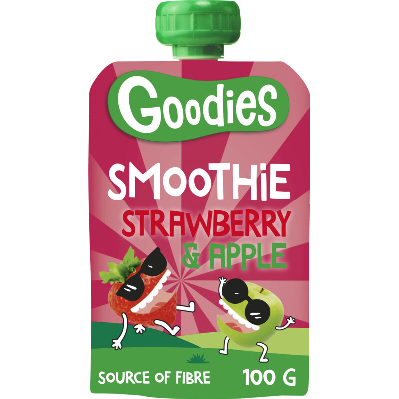 Goodies Knijpfruit smoothie aardbei & appel 3+
