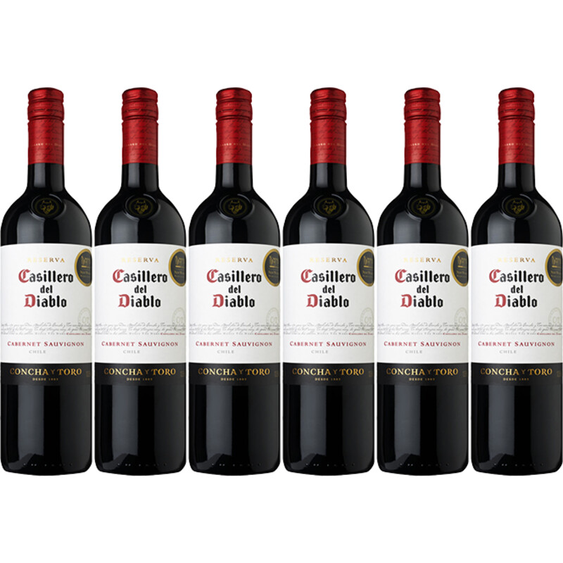 Casillero del Diablo Cabernet sauvignon reserva 6 flessen