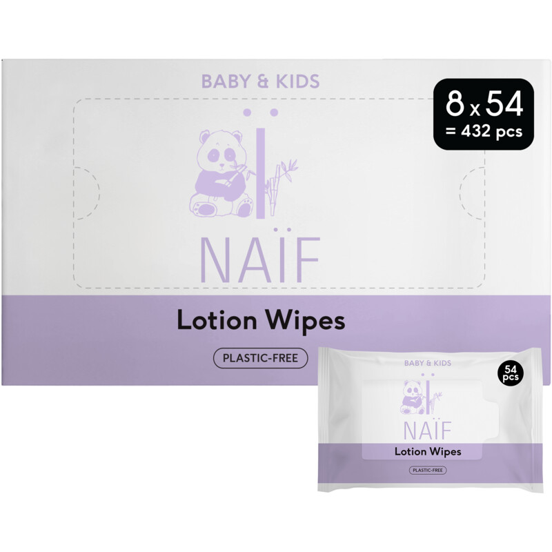 Naïf Baby & kids lotiondoekjes plasticvrij