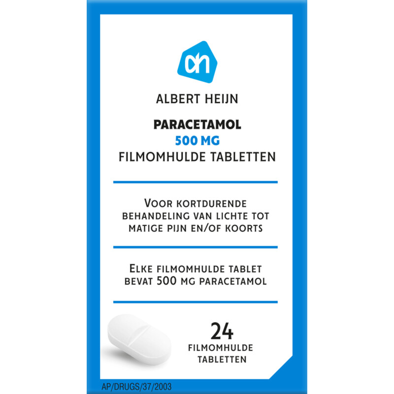 AH Paracetamol 500mg tabletten