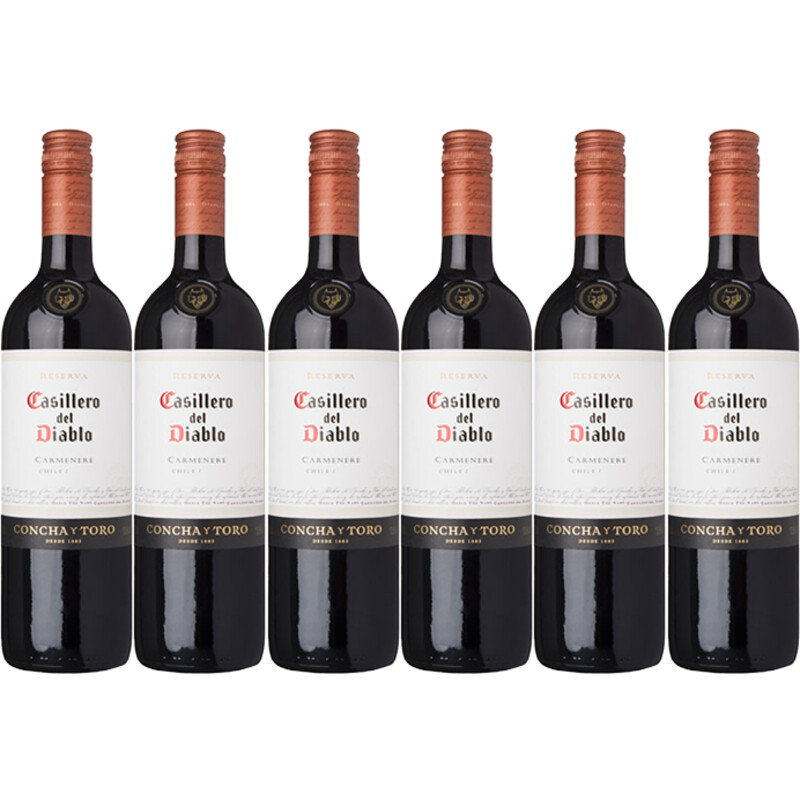 Casillero del Diablo Carménère reserva 6 flessen