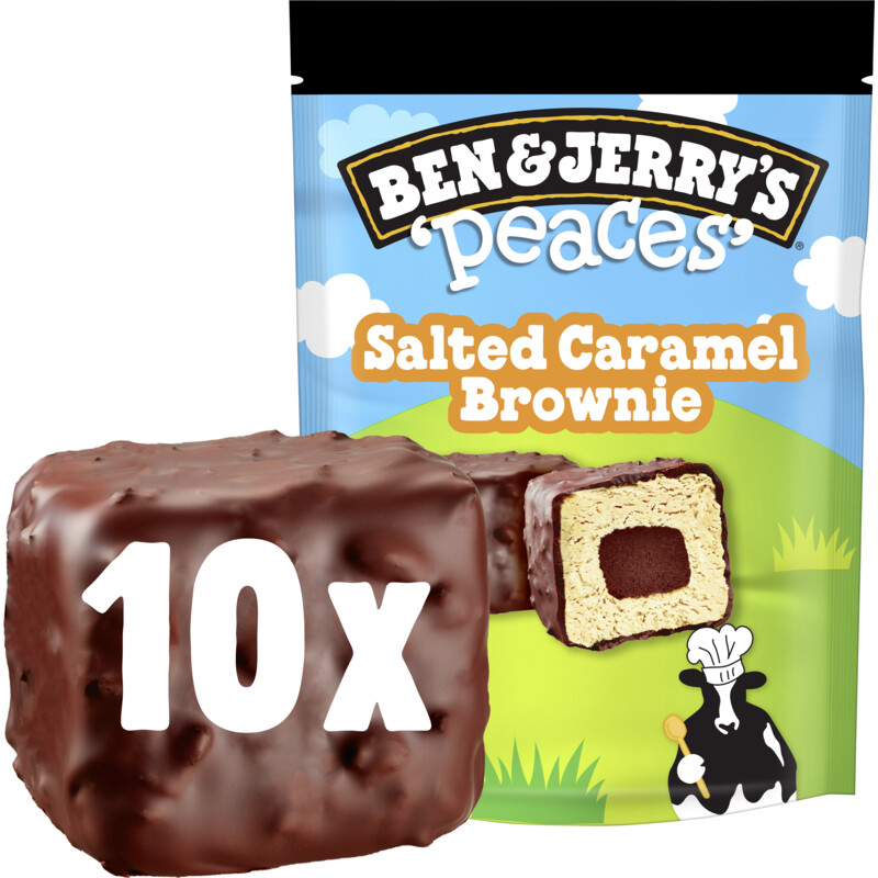 Ben & Jerry's Peaces salted caramel brownie