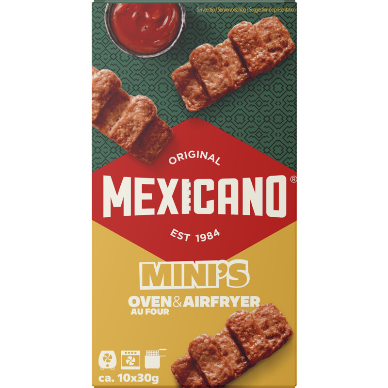 Mexicano Mini's oven & airfryer snacks