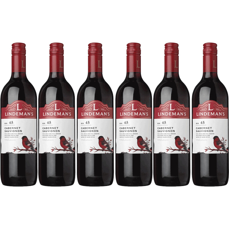 Lindeman's Bin 45 cabernet sauvignon 6 flessen