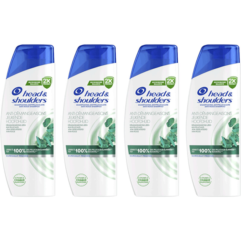 Head & Shoulders Jeukende hoofdhuid shampoo 4-pack