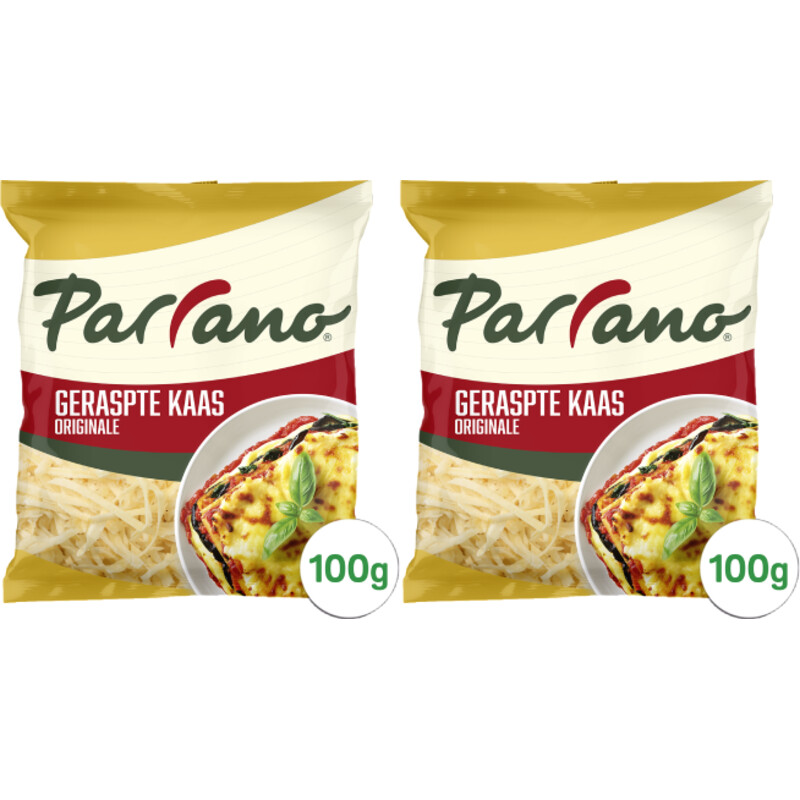 Parrano Geraspte kaas originale 2-pack