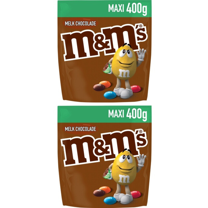 M&M'S Chocolade 400 gram 2-pack