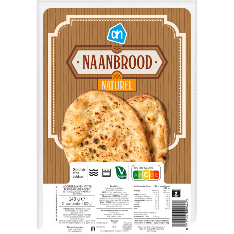 AH Naanbrood naturel