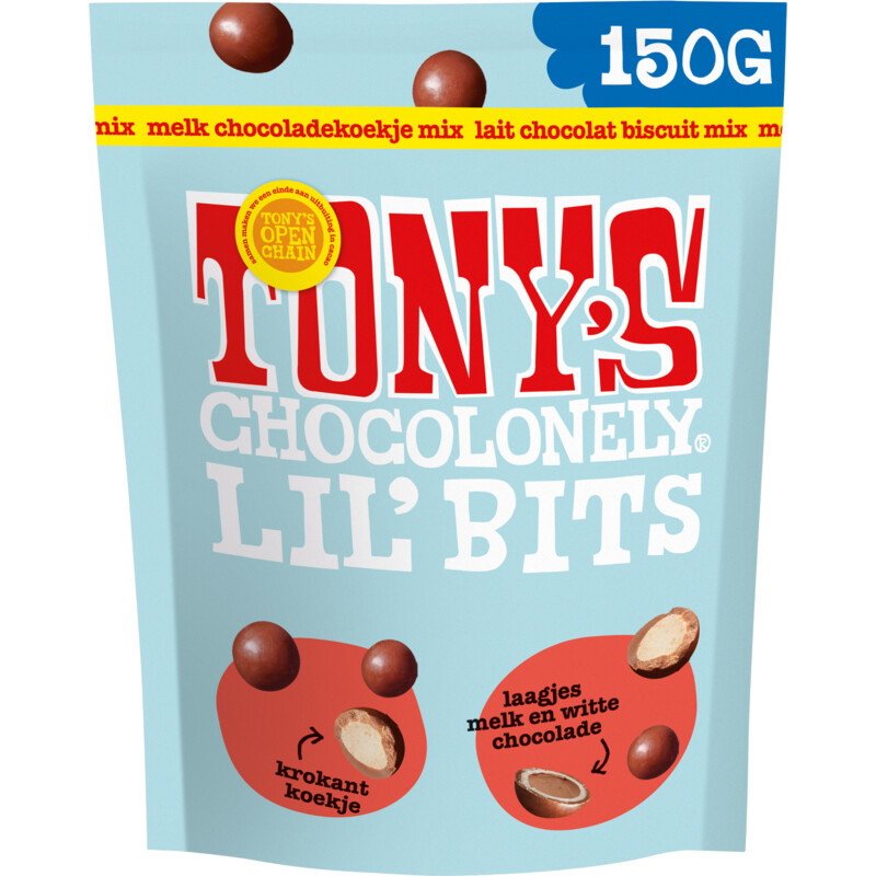 Tony's Chocolonely Lil'bits melk wit chocokoek