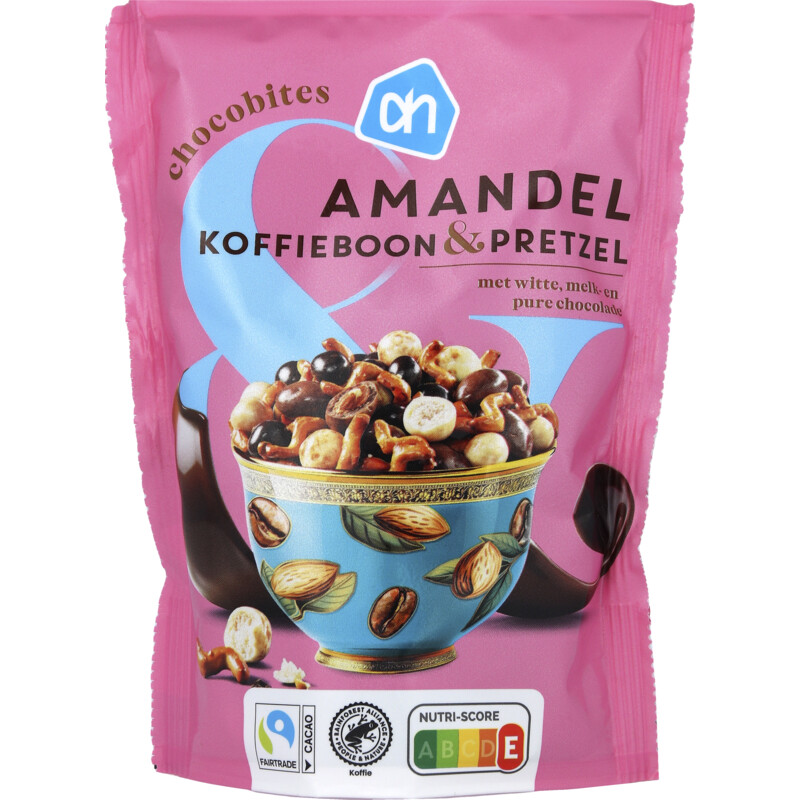 AH Chocobites amandel koffieboon & pretzel