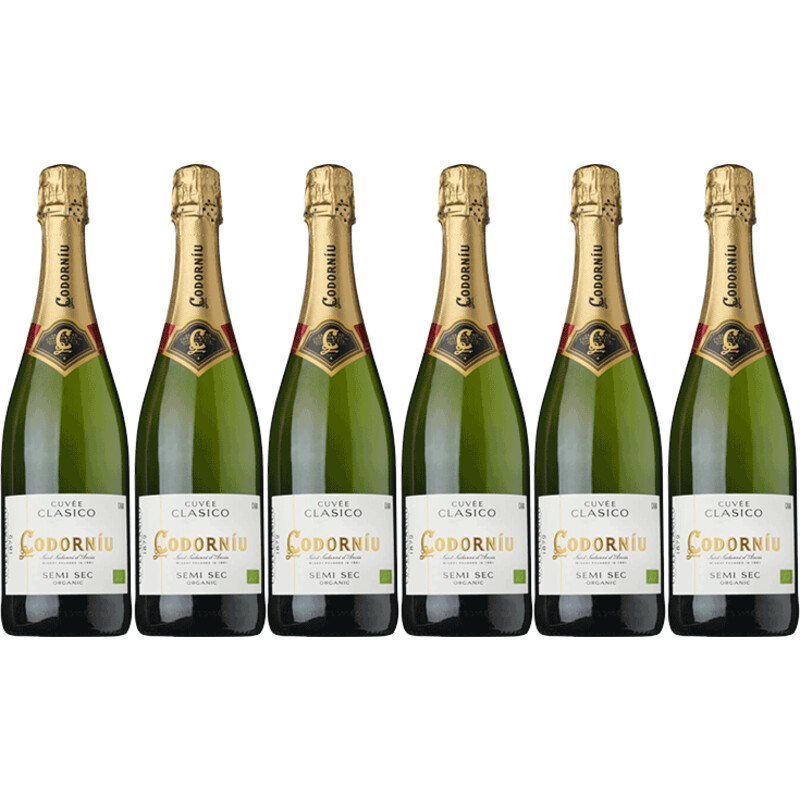 Codorníu Clasico semi sec organic 6 flessen