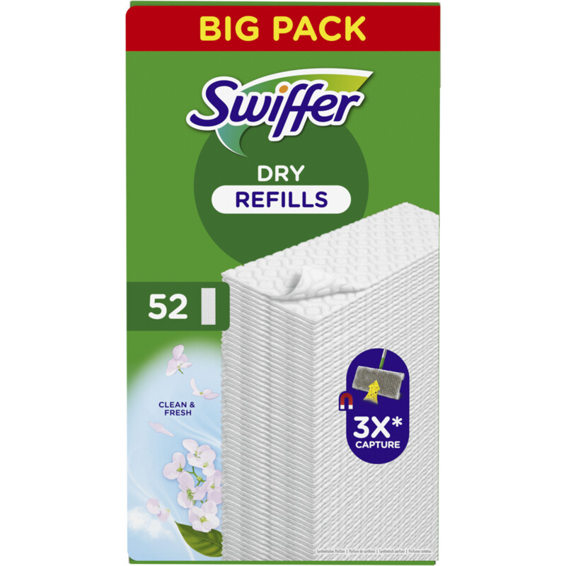 Swiffer Vloerdoekjes droog navulling big pack