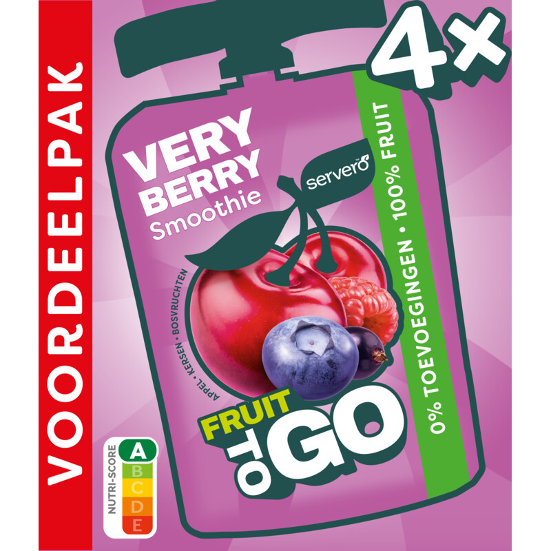 Servero Fruit to go very berry voordeelpak