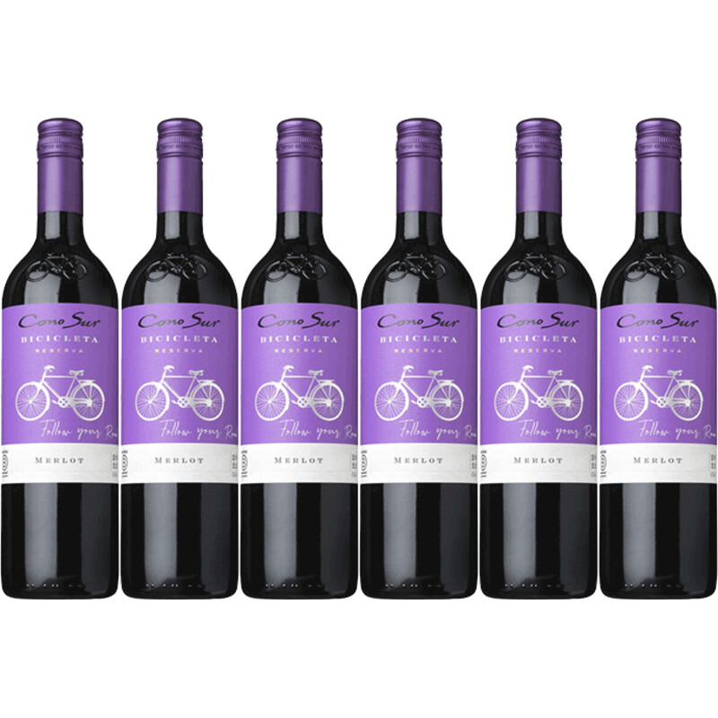 Cono Sur Bicicleta merlot 6 flessen