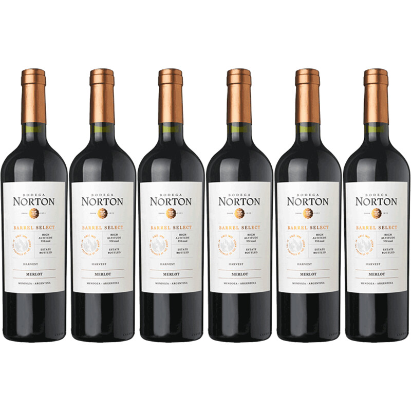 Norton Barrel select merlot 6 flessen