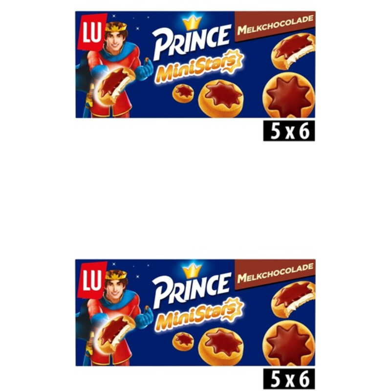 LU Prince ministars melkchocolade 2-pack