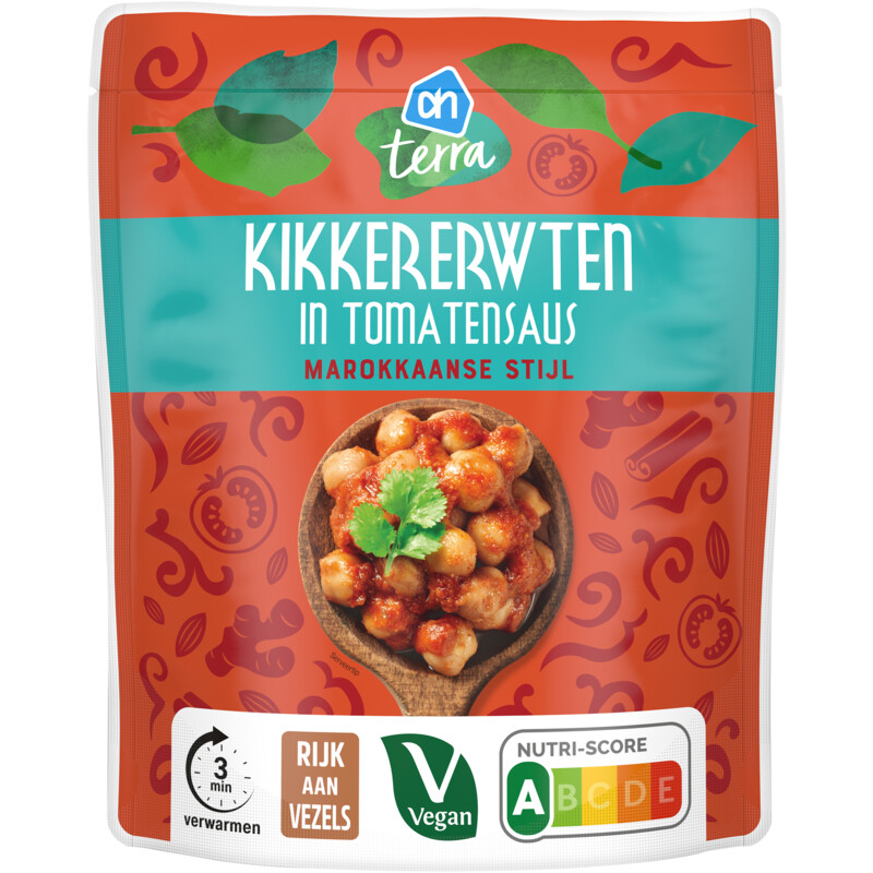 AH Terra Kikkererwten in tomatensaus