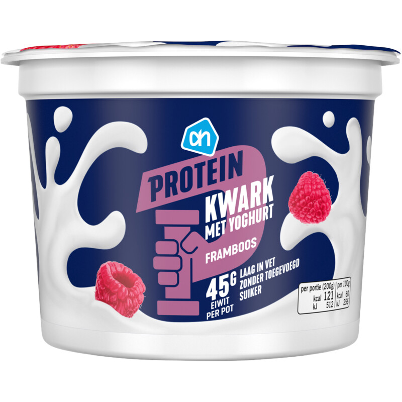 AH Protein kwark met yoghurt framboos
