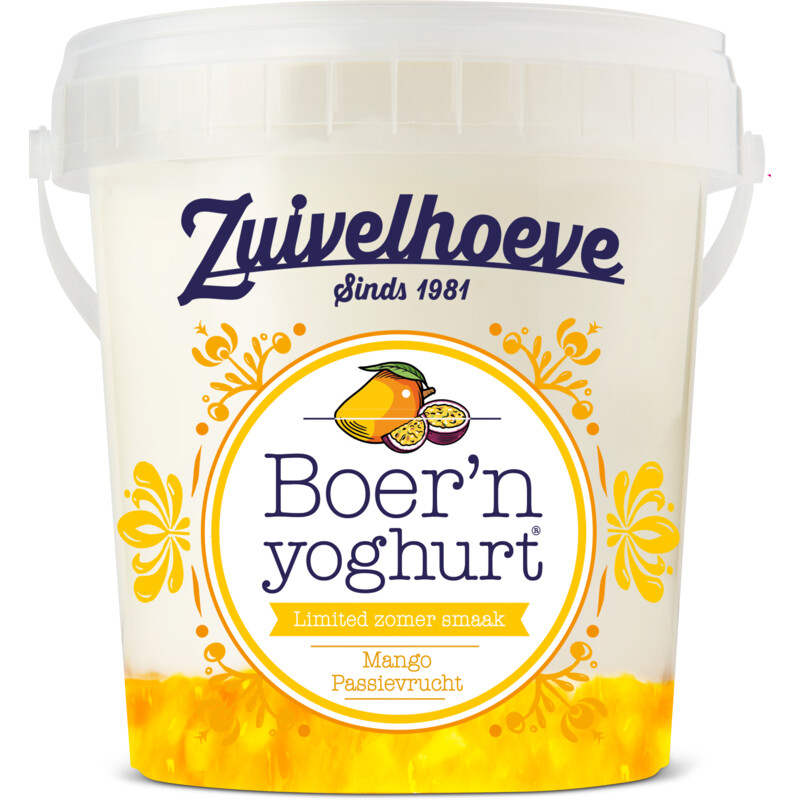 Zuivelhoeve Boer'n yoghurt mango passievrucht