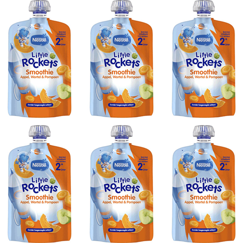 Nestlé Little Rockets appel pompoen 6-pack
