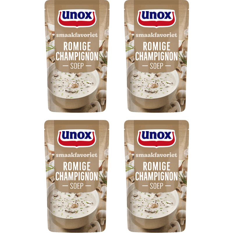 Unox Romige champignonsoep 4-pack