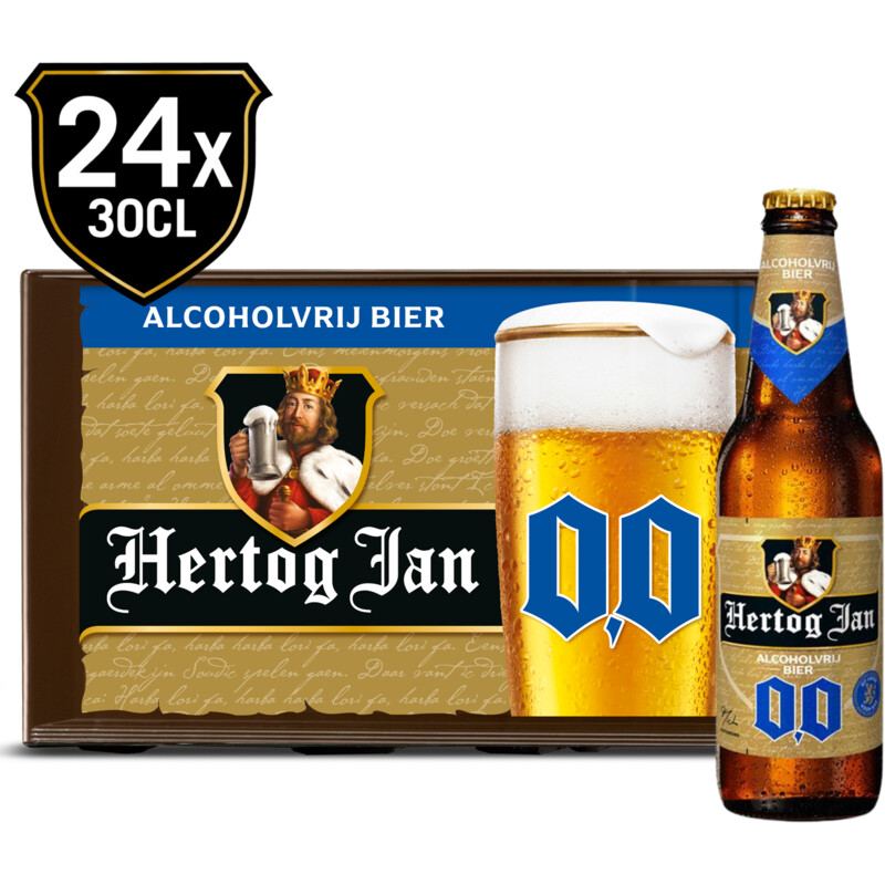 Hertog Jan 0.0% alcoholvrij bier krat
