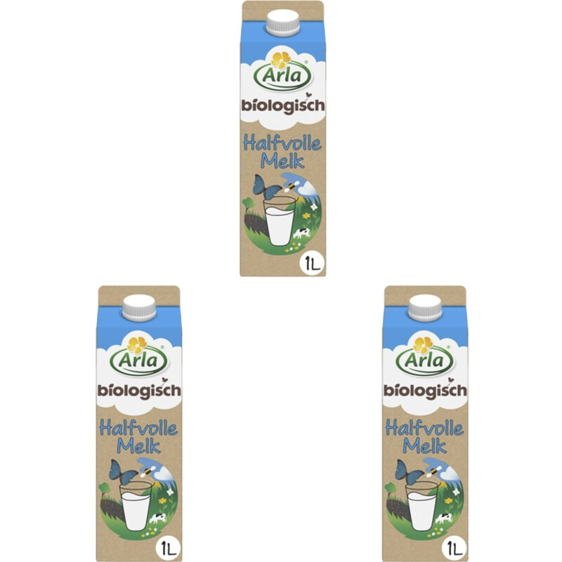Arla Biologisch halfvolle melk 3-pack