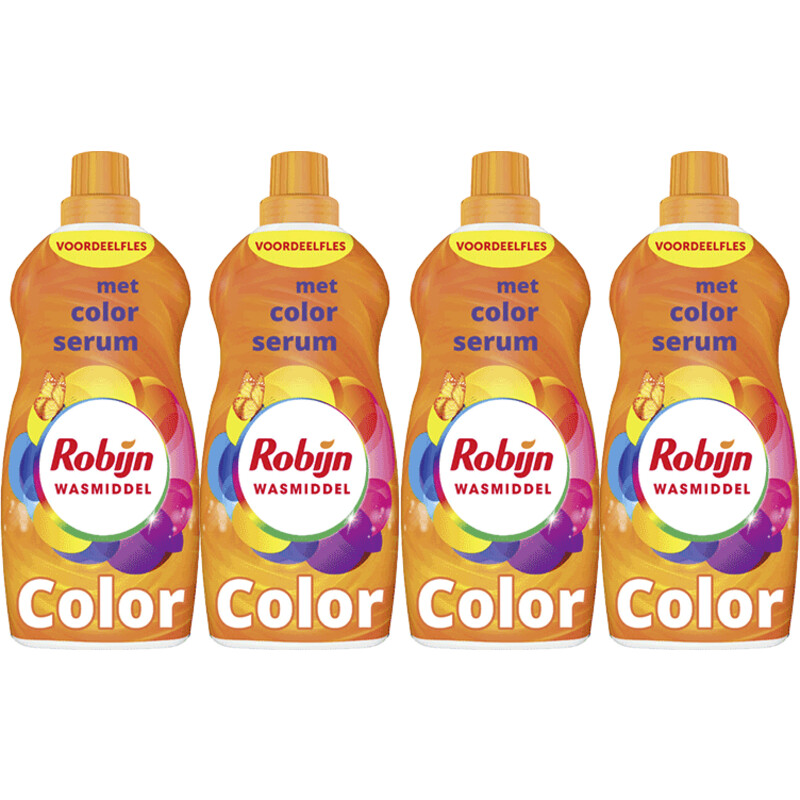 Robijn wasmiddel kleur 4-pack