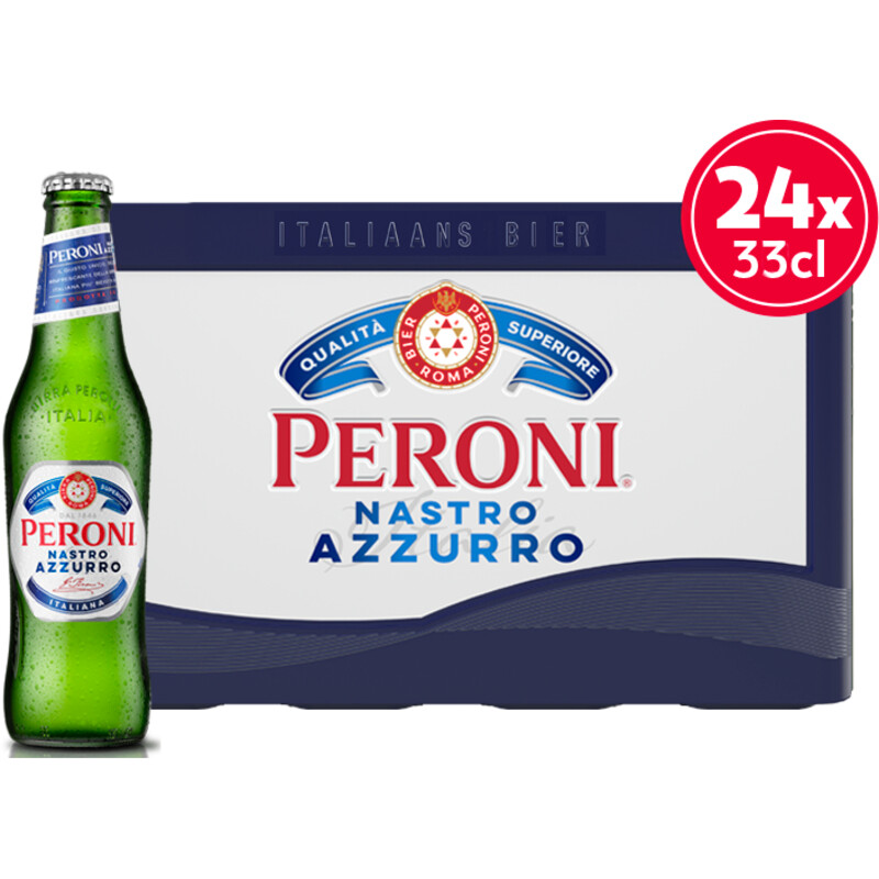 Peroni Nastro azzurro Italiaans bier krat