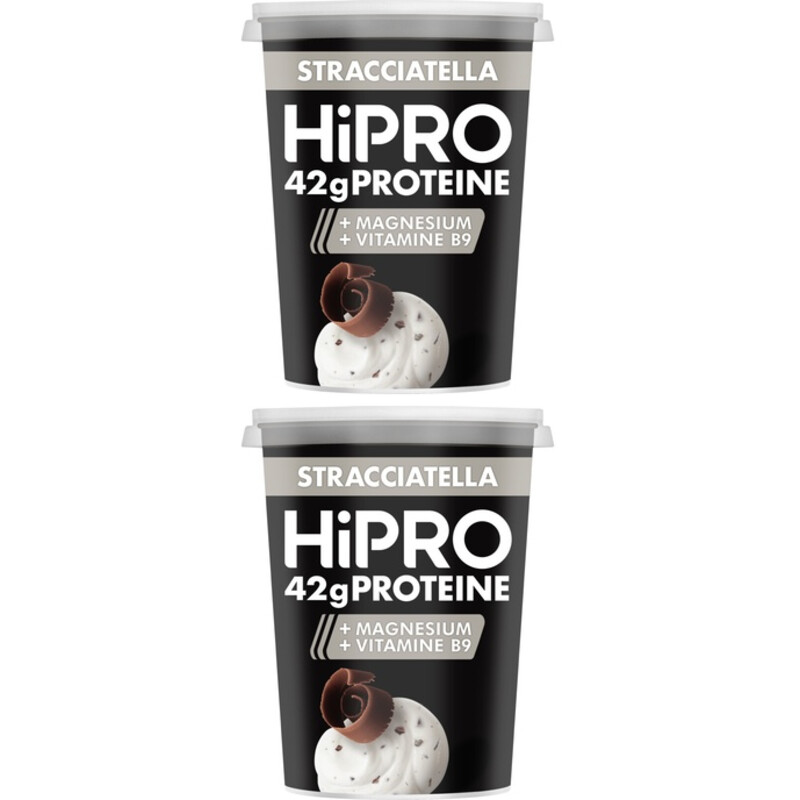 HiPRO Protein stijl stracciatella 2-pack