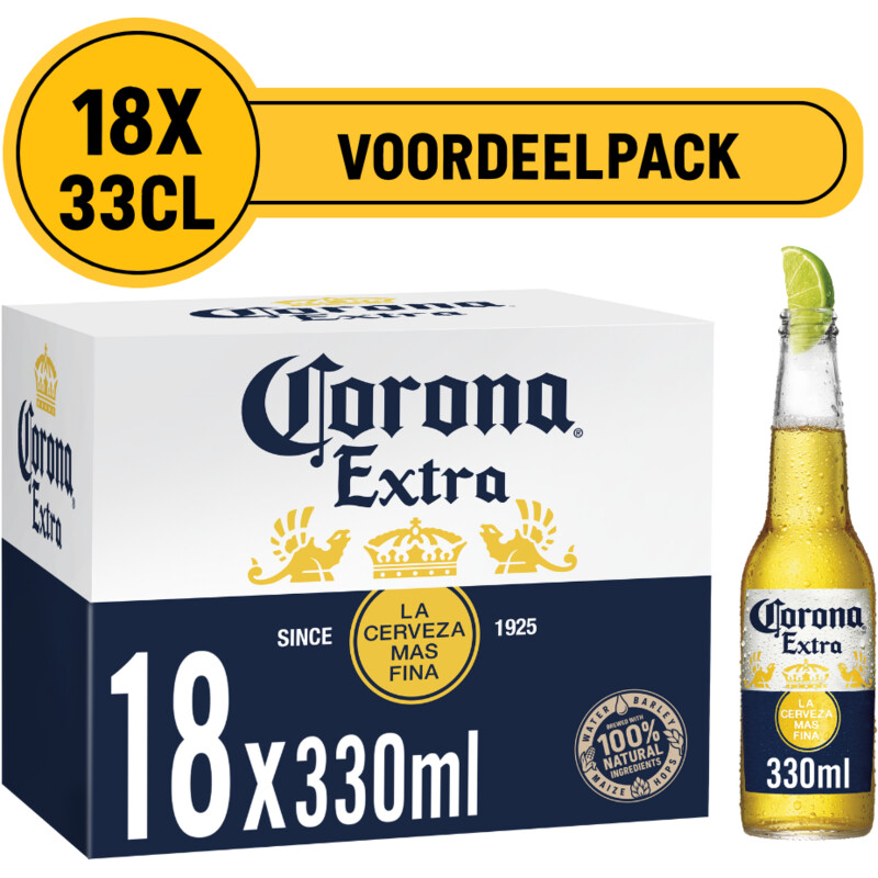 Corona Extra bier 18-pack voordeelpack