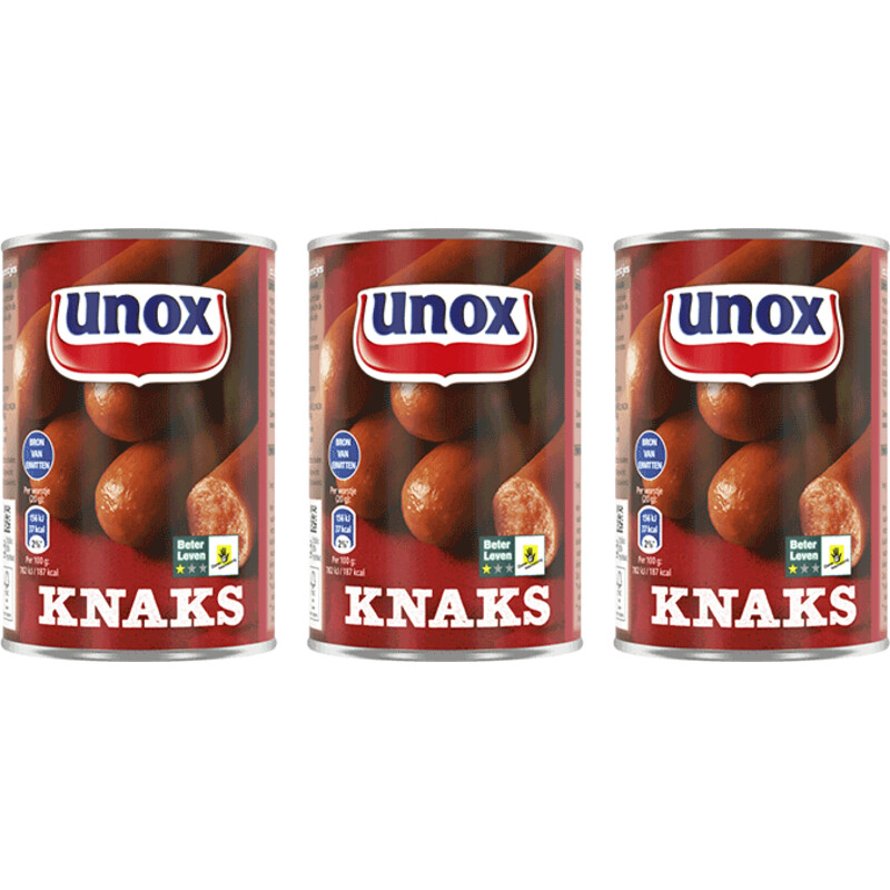 Unox Knaks 3-pack