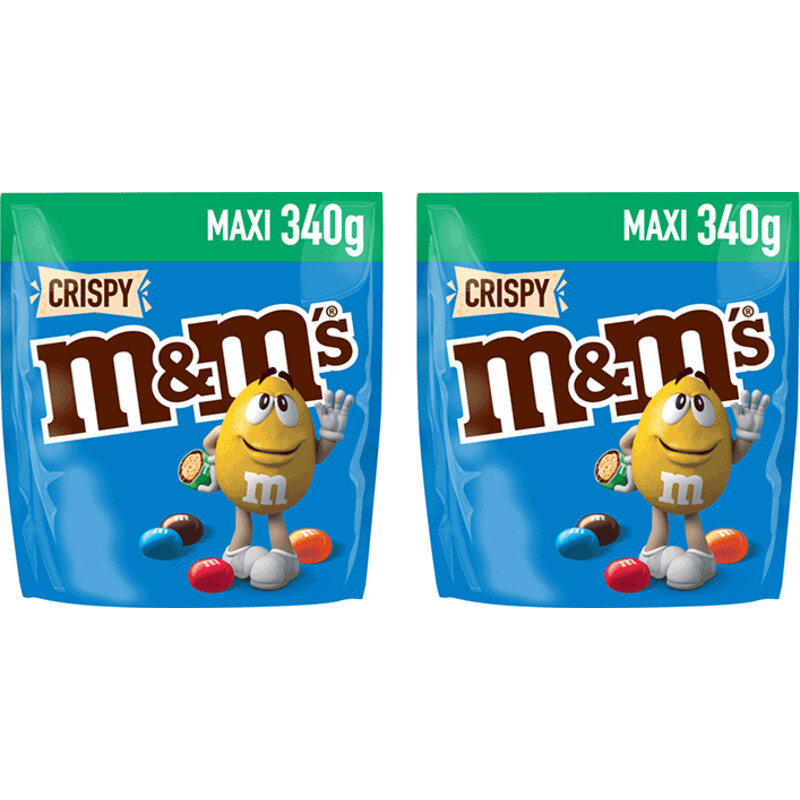 M&M'S Crispy melk chocolade 2-pack