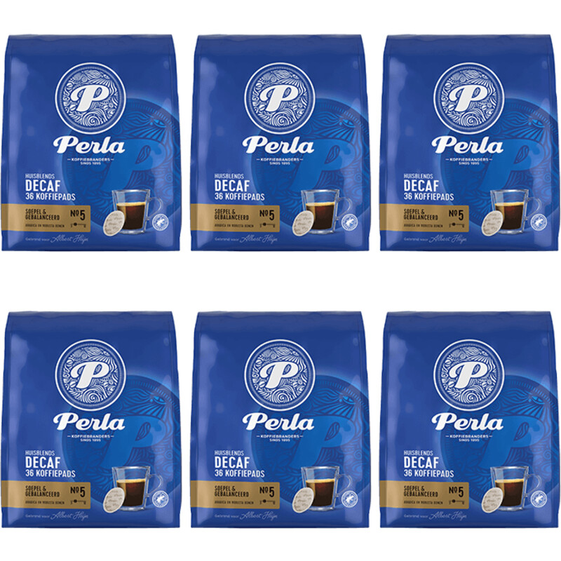 Perla Huisblends Decaf koffiepads 6-pack