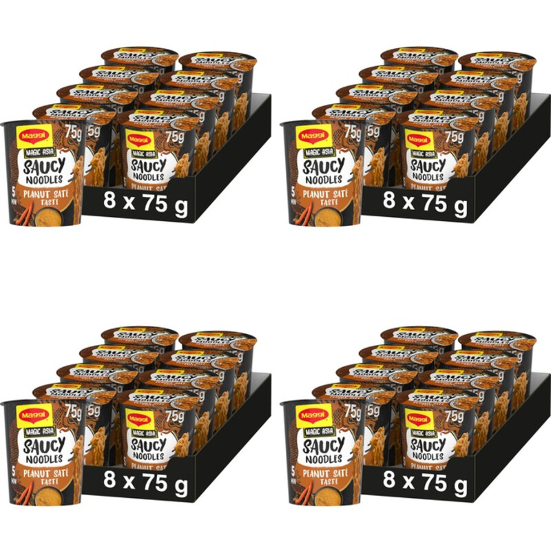 Maggi Saucy noodles peanut 4-pack