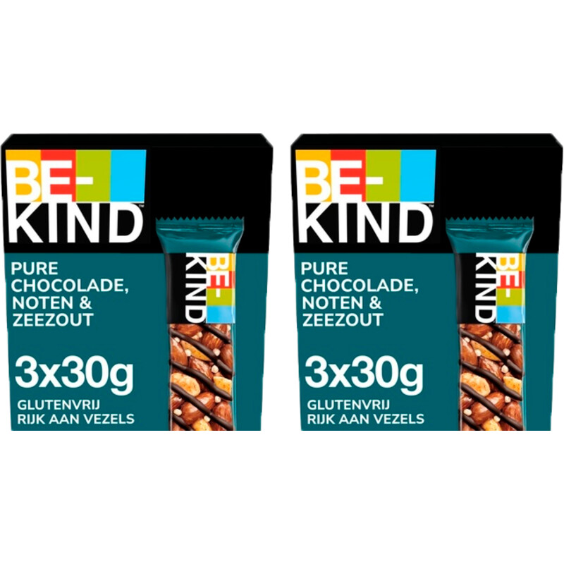 Be-kind Dark chocolate zeezout 2-pack