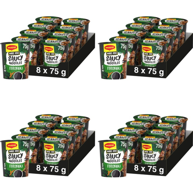 Maggi Saucy noodles teriyaki 4-pack