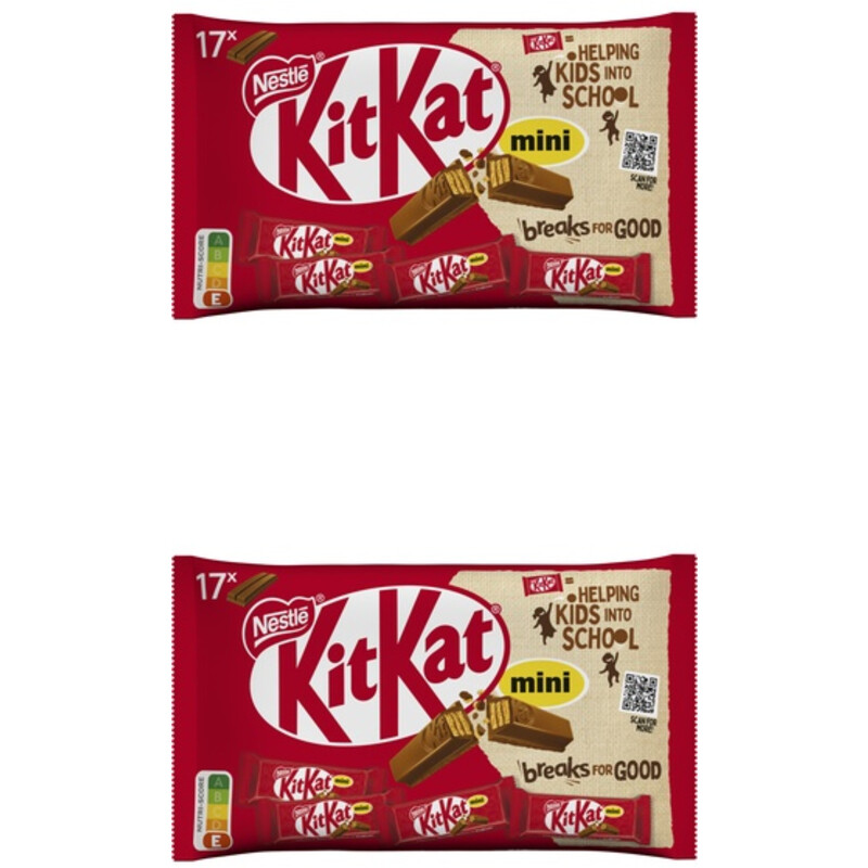Kitkat Mini melkchocolade uitdeelzak 2-pack