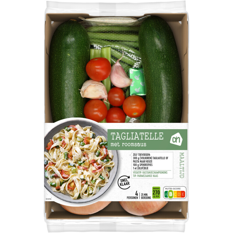 AH Tagliatelle met roomsaus verspakket